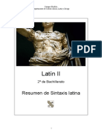 Resumen de Sintaxis Latina