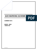 MU6 2016 Mark Scheme