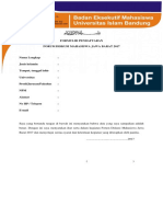 Formulir Forum Diskusi Mahasiswa Jawa Barat 2017