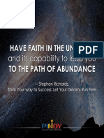 Have Faith in The Universe To The Path of Abundance: and Its Capability To Lead You