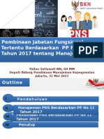Pembinaan Jabatan Fungsional Tertentu Berdasarkan PP No. 11 Tahun 2017 Tentang Manajemen PNS