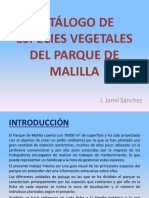 Herbario de Especies Vegetales Del Parque de Malilla