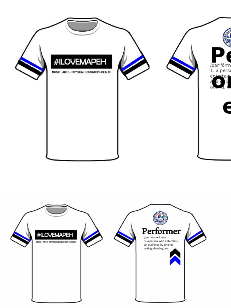 MAPEH Shirt Performers | PDF
