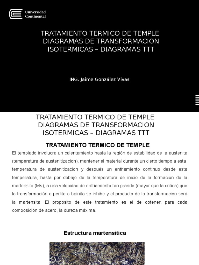 Diagrama TTT en Tratamiento de Temple | PDF | Tratamiento a base de ...