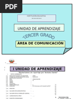 Unidad de Aprendizaje- Curriculo Nacional
