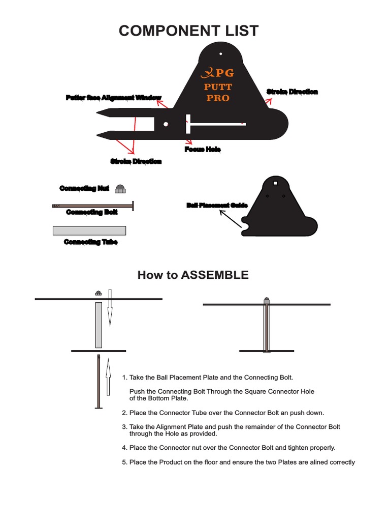 Putter Face Alignment Assembly Guide | PDF