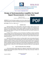 Design of Instrumentation Amplifier For Small Signal Measurements: A Case Study