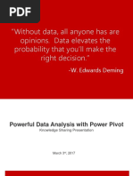 Powerful Data Analysis With Power Pivot