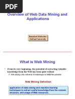 Overview of Web Data Mining and Applications: Bamshad Mobasher Depaul University