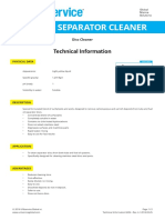 EA04 UNIservice Global LUBE OIL SEPARATOR CLEANER TechInfo-SDS PDF