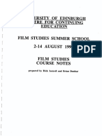 Film Studies Course Notes - 2-14aug1993