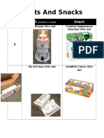 Crafts and Snacks Handout-Grades K-3