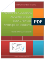 Planul de Alarmare Al Comitetului Local Pentru Situaţii de Urgenţă