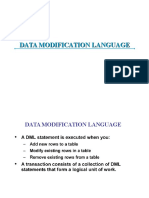 2.1.3 Data Modification Language