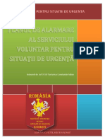 Planul de Alarmare Al Serviciului Voluntar Pentru Situaţii de Urgenţă
