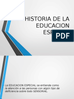Historia de La Educaccion Especial