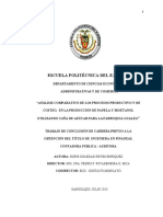 Analisis Comparativo de Los Procesos Productivos y de Costeo de La Produccion de Panela y de Bioethanol Utilizando C PDF