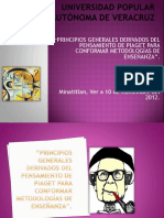 “PRINCIPIOS GENERALES DERIVADOS DEL PENSAMIENTO DE PIAGET PARA CONFORMAR METODOLOGÍAS DE ENSEÑANZA”.