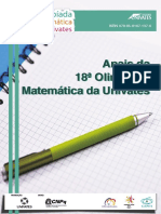Annals of The 18th Univates Mathematical Olympiad