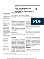 Undescended Testis - European Guidelines