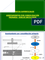 Cimientos Superficiales Asentamientos Por Consolidacio Primaria Suelos Arcillosos PDF