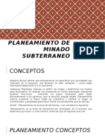 Planeamiento de Minado Subterraneo Power