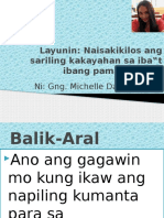 9ESP - 1stGrading-Naisasakilos Ang Sariling Kakayahan Sa Iba - T Ibang Pamamaraan9