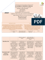 Rúbrica Texto Informativo