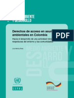 CEPAL ONU GIZ Derechos de Acceso en Asuntos Ambientales en Colombia