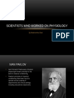 Scientists Who Worked On Physiology