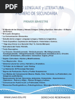 Temario Lenguaje 1Sec