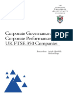 69 Corporate Governance and Corporate Performace UK FTSE 350 Companies ICAS PDF