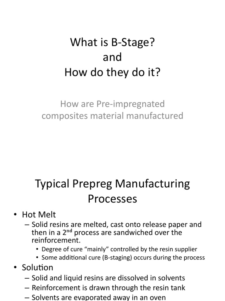 What is Bstage curing Epoxy Procedural Knowledge