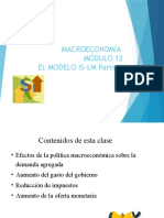 Macroeconomia Modulo 12 El Modelo is-LM Parte II