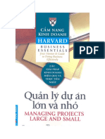 Cẩm nang kinh doanh harvard- Quản lý các dự án lớn và nhỏ PDF