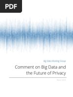 Comment On Big Data Future of Privacy PDF