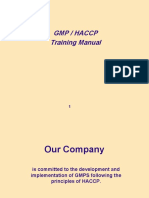 GMP/HACCP Training Manual Overview