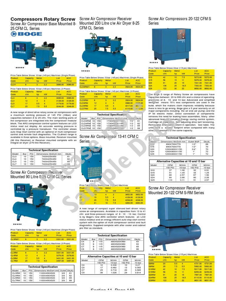 TMP - 21165 Boge 179266921 PDF, PDF, Gas Compressor