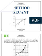 Method Secant: School of Engineering of Petroleum