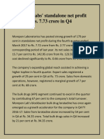 With The Help of Dr. Morepen Sushil Suri, Morepen Labs' Standalone Net Profit Surges To Rs. 7.73 Crore in Q4