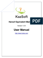 User Manual: Haroof Equivalent Manager