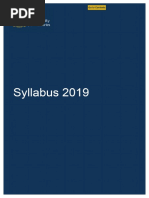 IFoA Syllabus 2019-2017