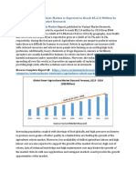 Global Agriculture Robots Market Global Scenario, Market Size, Outlook, Trend and Forecast, 2015-2024