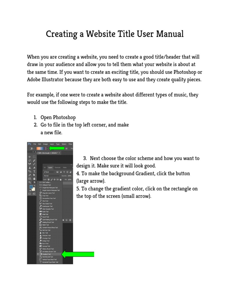 Website Title Design Guide | PDF | Art
