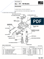 Secondary Valve Body - '97 - '98 Models: Disassembly/Inspection/Reassembly