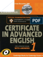 Cambridge Certificate in Advanced English 1