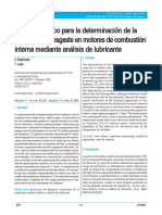 Tasa de Desgaste en Motores de Combustion