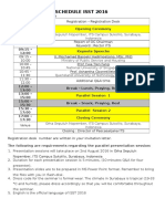 Schedule Isst 2016