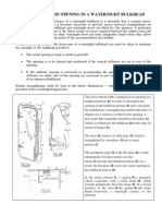 Strengthening of Opening in WT Bulkhead