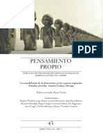 2016 Pensamiento Propio La Consolidacion de La Democracia en AL PDF
